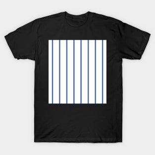 Narrow blue and white stripes T-Shirt